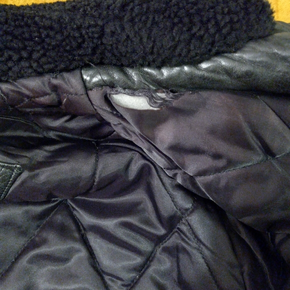 Vintage 80s Members Only Black Leather Bomber Jacket - Picture 5 of 5